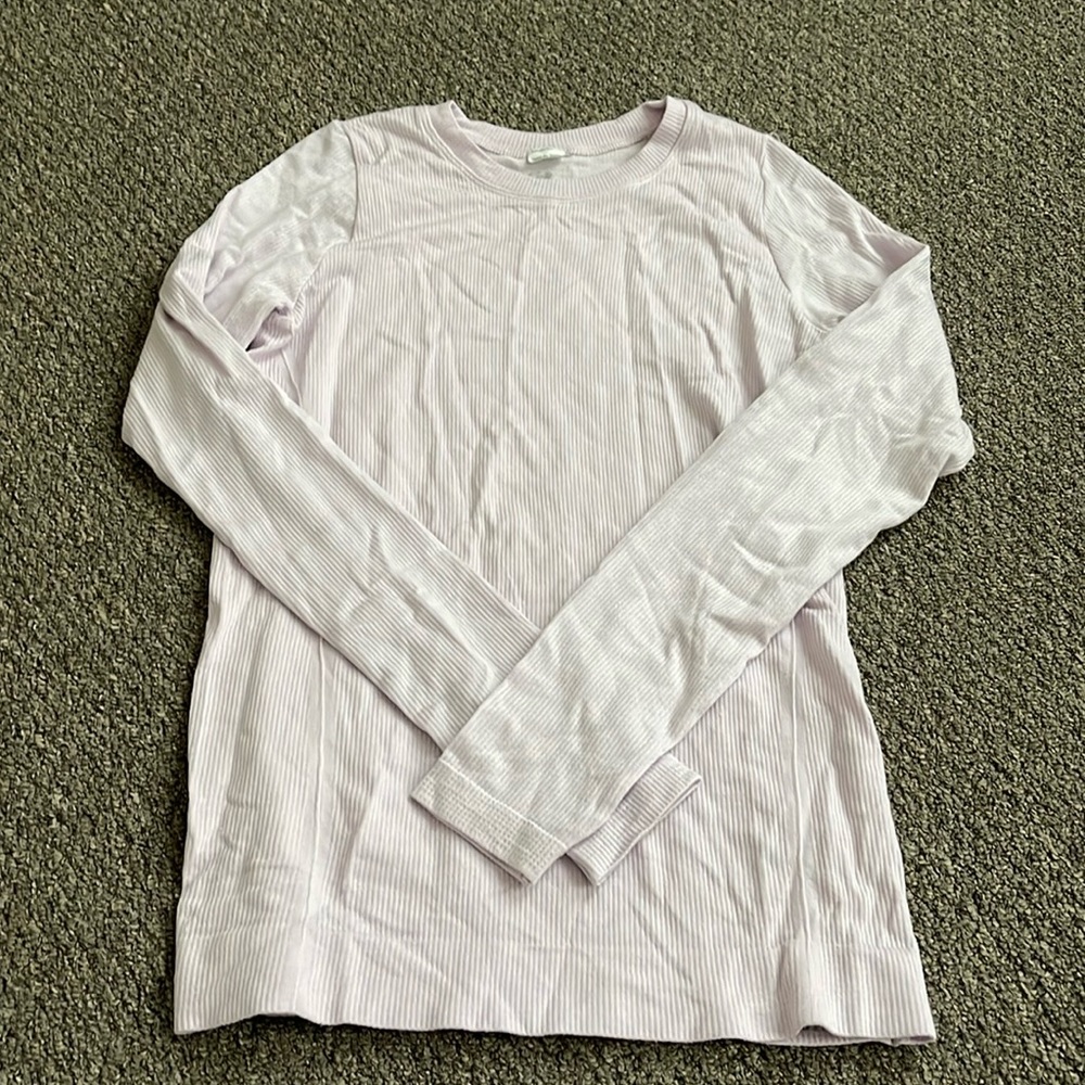 Sweaty Betty Lilac Long Sleeve Tee
